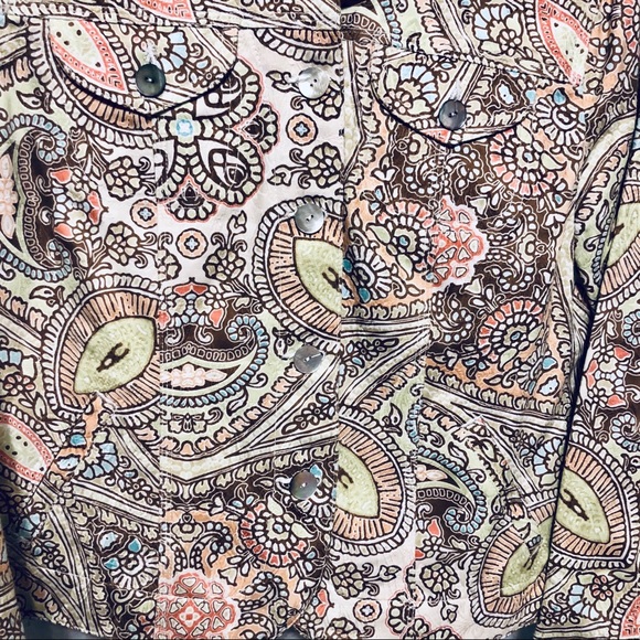 Ruby Rd Pastel Printed Crop Jacket - Picture 4 of 8